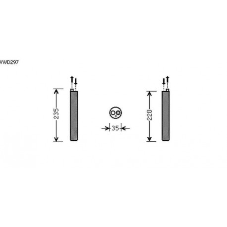 filtre deshydrateur TIGUAN07- tous mod. 