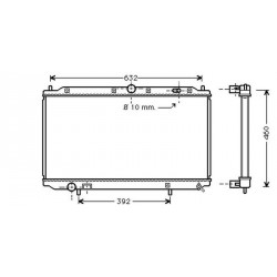  Radiateur Eau VOLVO S/V40. 1.6/1.8/2.0. M/A.+/-AC 