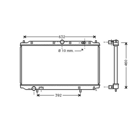  Radiateur Eau VOLVO S/V40. 1.6/1.8/2.0. M/A.+/-AC 