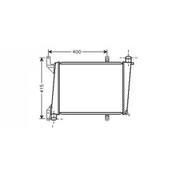 Radiateur refroidissement du moteur Volvo S40/V40 96-00
