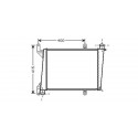 Radiateur refroidissement du moteur Volvo S40/V40 96-00