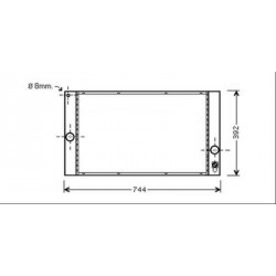 Radiateur refroidissement du moteur Volvo S40/V50 apres 2004