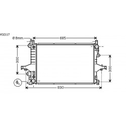 Radiateur refroidissement du moteur Volvo S60 Typ:RS 04-10