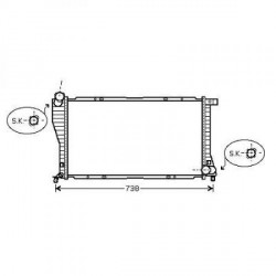  Radiateur BMW E39. 520(2.0DI).525D.530D 98-04 