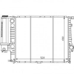 Radiateur refroidissement du moteur BMW E34 (Serie 5)