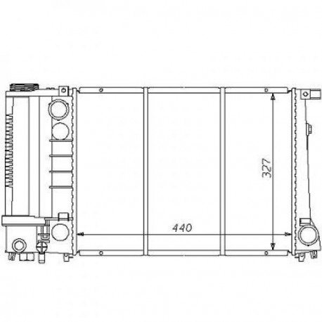 Radiateur refroidissement du moteur BMW E30 (Serie 3)