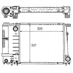 Radiateur refroidissement du moteur BMW E34 (Serie 5)