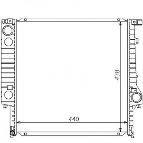 Radiateur refroidissement du moteur BMW E30 (Serie 3)