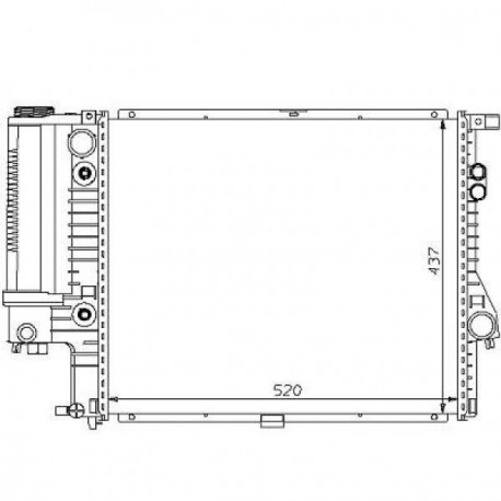 Radiateur refroidissement du moteur BMW E39 95-00 (Serie 5)