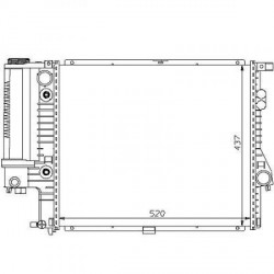 Radiateur refroidissement du moteur BMW E39 95-00 (Serie 5)