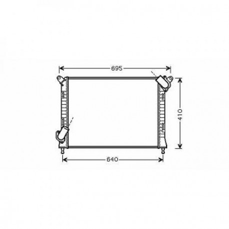 Radiateur refroidissement du moteur BMW Mini 01-06