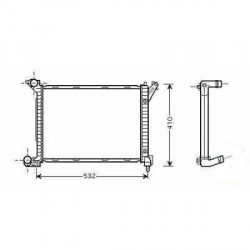 Radiateur refroidissement du moteur BMW Mini 01-06