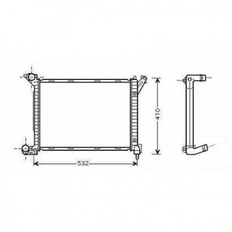 Radiateur refroidissement du moteur BMW Mini 01-06