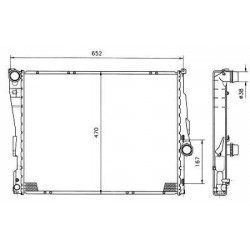 Radiateur refroidissement du moteur BMW Compact 01-05 BMW Coupe/Cabriolet 03-06 BMW Coupe/Cabriolet 99-03