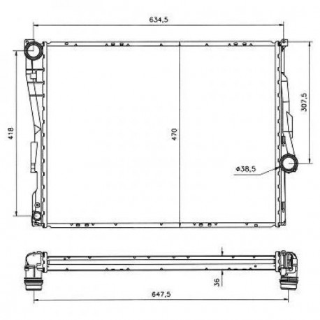 Radiateur refroidissement du moteur BMW Berline/Touring 98-01
