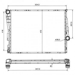 Radiateur refroidissement du moteur BMW Berline/Touring 98-01 BMW Berline/Touring 98-01 BMW Berline/Touring 98-01 BMW Berline/To