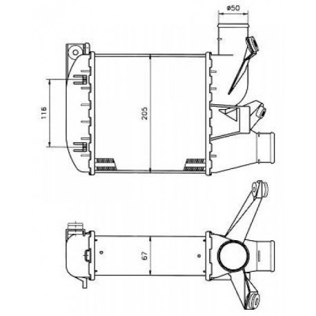  Radiateur Air BMW E39. aussi 725 TDS E 38 