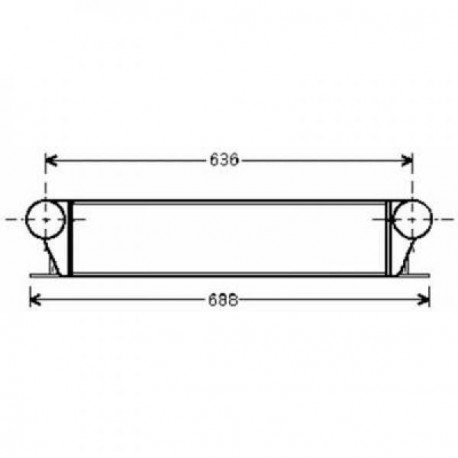  Radiateur d'air BMW E39. 530 d 120KW+ 730 d 135 KW 