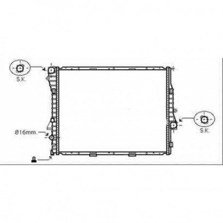 Radiateur refroidissement du moteur BMW X5 (E53) 03-07 BMW X5 (E53) 99-03