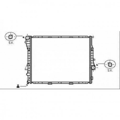 Radiateur refroidissement du moteur BMW X5 (E53) 99-03