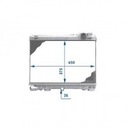 Radiateur refroidissement du moteur BMW E30 (Serie 3)