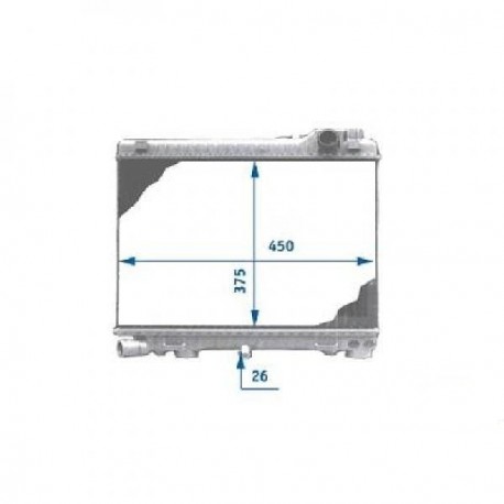 Radiateur refroidissement du moteur BMW E30 (Serie 3)