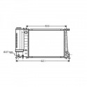 Radiateur refroidissement du moteur BMW E36 (Serie 3) BMW E34 (Serie 5)