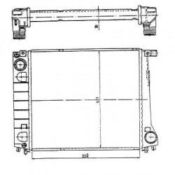 Radiateur refroidissement du moteur BMW E30 (Serie 3)