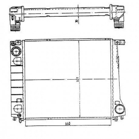 Radiateur refroidissement du moteur BMW E30 (Serie 3)