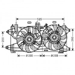  MotoVentilateur Complet DOBLO. 1.3 MJ