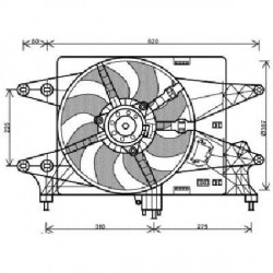  MotoVentilateur Complet DOBLO. 1.4i-8V. +A/C 