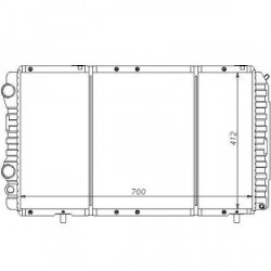 Radiateur refroidissement du moteur Citroen Jumper 94-02 Fiat Ducato 94-02