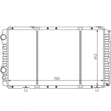 Radiateur refroidissement du moteur Citroen Jumper 94-02 Fiat Ducato 94-02