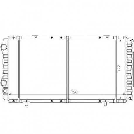  Radiateur Eau FIAT DUCATO. 1.9TD.2.0 +AC 