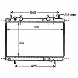 Radiateur refroidissement du moteur Fiat Brava 95-01 Fiat Bravo 95-01