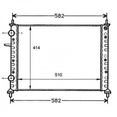 Radiateur refroidissement du moteur Fiat Brava 95-01