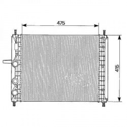 Radiateur refroidissement du moteur Fiat Marea apres 1996 Fiat Marea apres 1996 Fiat Marea apres 1996
