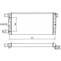  Radiateur Eau FIAT CINQUECENTO. 900+1100 +/-AC.+ SEICENTO 