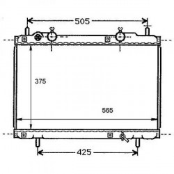 Radiateur refroidissement du moteur Fiat Marea apres 1996
