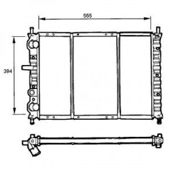Radiateur refroidissement du moteur Fiat Brava 95-01