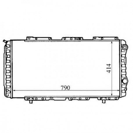 Radiateur refroidissement du moteur Citroen Jumper 94-02 Fiat Ducato 94-02 Peugeot Boxer 94-02