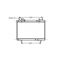 Radiateur refroidissement du moteur Peugeot Boxer 94-02