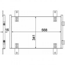  Condenseur de clim. FIAT DUCATO. DUCATO et BOXER 94-05 