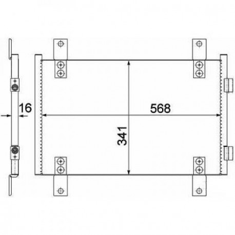  Condenseur de clim. FIAT DUCATO. DUCATO et BOXER 94-05 