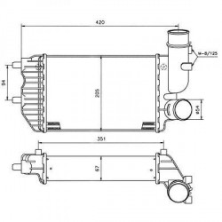  Radiateur Air DUCATO. aussi JUMPER.BOXER 