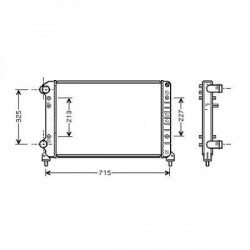 Radiateur refroidissement du moteur Fiat Doblo 01-05