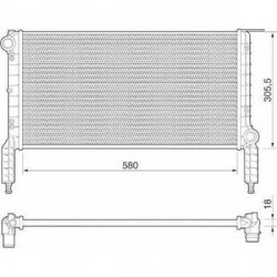 Radiateur refroidissement du moteur Fiat Doblo 01-05
