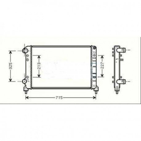 Radiateur refroidissement du moteur Fiat Doblo 05-10 Fiat Doblo 05-10