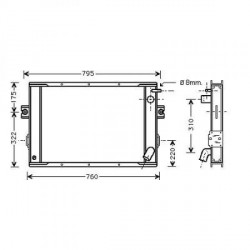  Radiateur Eau FIAT DAILY 35/40/49.10 Turbo 