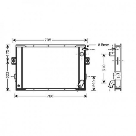  Radiateur Eau FIAT DAILY 35/40/49.10 Turbo 